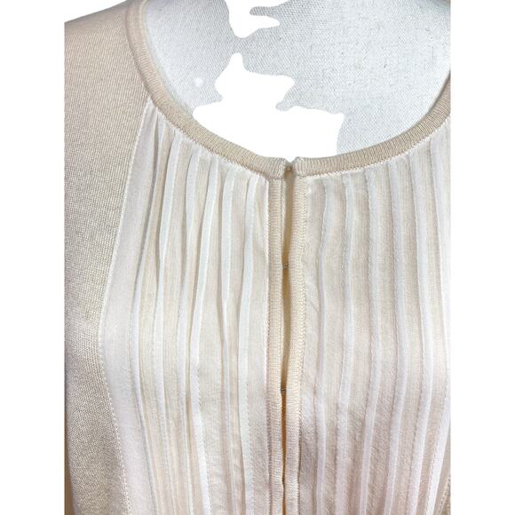 NWT Ann Taylor Ivory Cardigan Silk and Cashmere Tuxedo Front Size XL - Picture 3 of 8